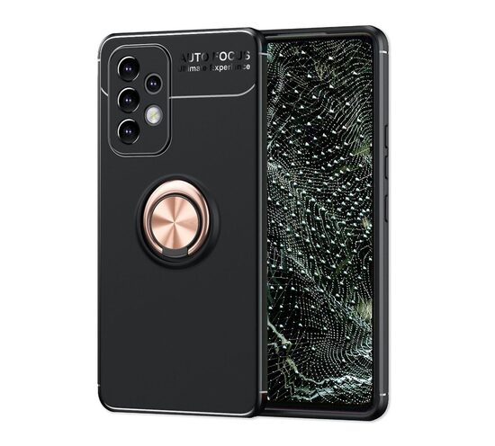 Защитный чехол для телефона Samsung Galaxy A32 4G, черный, магнитный, с кольцом